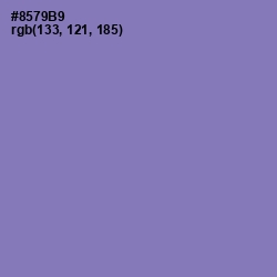 #8579B9 - Purple Mountain's Majesty Color Image