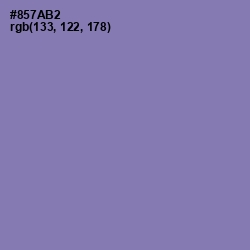 #857AB2 - Lavender Purple Color Image