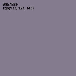 #857B8F - Mountbatten Pink Color Image