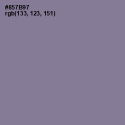 #857B97 - Mountbatten Pink Color Image