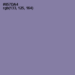 #857DA4 - Lavender Purple Color Image