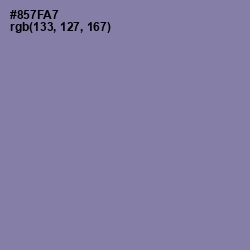 #857FA7 - Lavender Purple Color Image