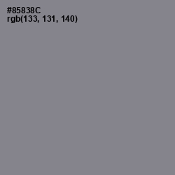 #85838C - Suva Gray Color Image