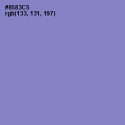 #8583C5 - Chetwode Blue Color Image