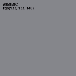 #85858C - Suva Gray Color Image