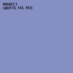 #858FC1 - Blue Bell Color Image