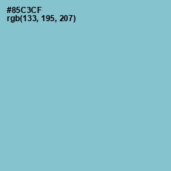 #85C3CF - Half Baked Color Image