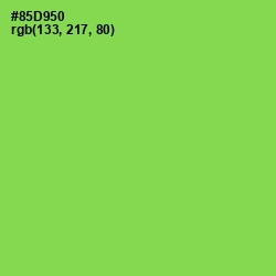 #85D950 - Conifer Color Image