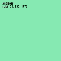 #85E9B1 - Algae Green Color Image