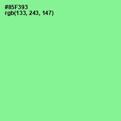 #85F393 - Mint Green Color Image