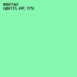 #85F7AF - Algae Green Color Image