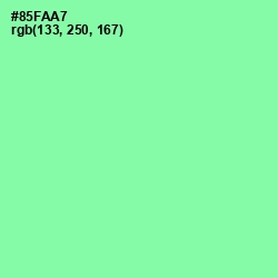 #85FAA7 - Mint Green Color Image