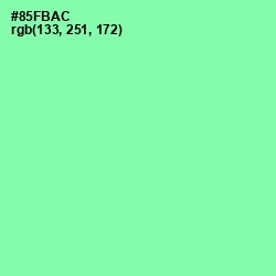 #85FBAC - Mint Green Color Image