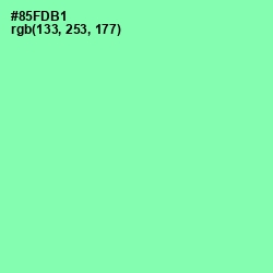 #85FDB1 - Mint Green Color Image