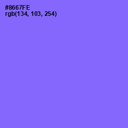 #8667FE - Medium Purple Color Image