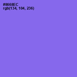 #8668EC - Medium Purple Color Image