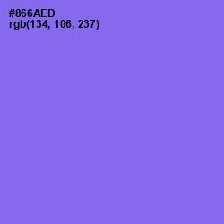 #866AED - Medium Purple Color Image