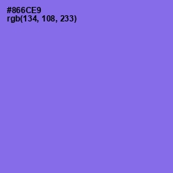 #866CE9 - Medium Purple Color Image
