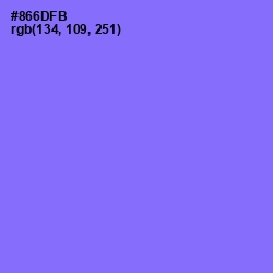 #866DFB - Medium Purple Color Image