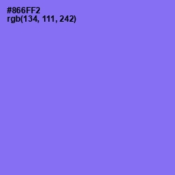 #866FF2 - Medium Purple Color Image
