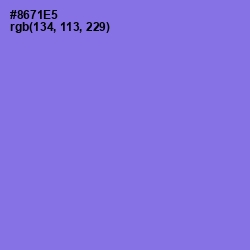 #8671E5 - True V Color Image