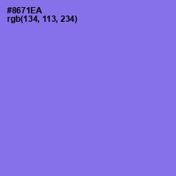 #8671EA - Medium Purple Color Image