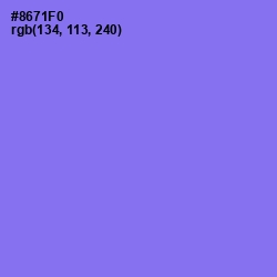 #8671F0 - Medium Purple Color Image