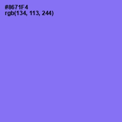 #8671F4 - Medium Purple Color Image