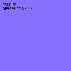 #8671FF - Medium Purple Color Image