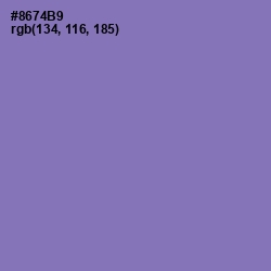 #8674B9 - Purple Mountain's Majesty Color Image