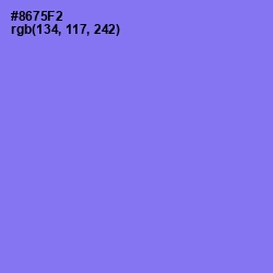 #8675F2 - Medium Purple Color Image