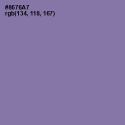 #8676A7 - Purple Mountain's Majesty Color Image