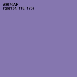 #8676AF - Purple Mountain's Majesty Color Image