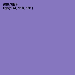 #8676BF - Purple Mountain's Majesty Color Image