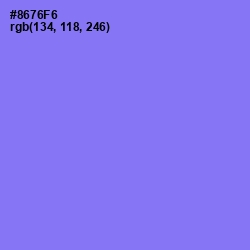 #8676F6 - Medium Purple Color Image