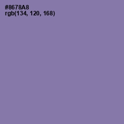 #8678A8 - Purple Mountain's Majesty Color Image