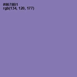 #8678B1 - Purple Mountain's Majesty Color Image