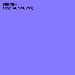 #8678FF - Medium Purple Color Image