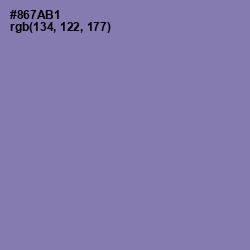 #867AB1 - Lavender Purple Color Image