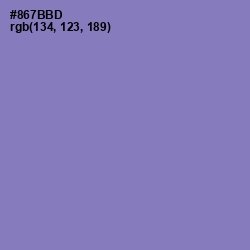#867BBD - Lavender Purple Color Image