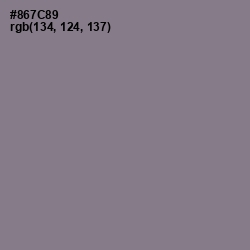 #867C89 - Mountbatten Pink Color Image