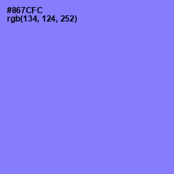 #867CFC - Medium Purple Color Image