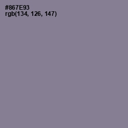 #867E93 - Mountbatten Pink Color Image