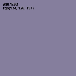 #867E9D - Mountbatten Pink Color Image