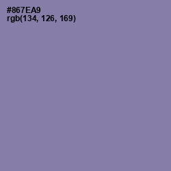 #867EA9 - Lavender Purple Color Image