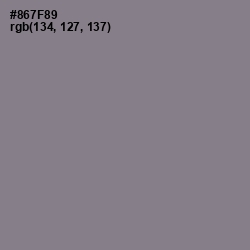 #867F89 - Mountbatten Pink Color Image