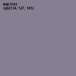 #867F91 - Mountbatten Pink Color Image