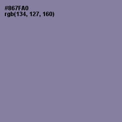 #867FA0 - Lavender Purple Color Image
