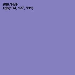 #867FBF - Lavender Purple Color Image