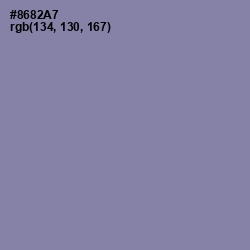 #8682A7 - Manatee Color Image